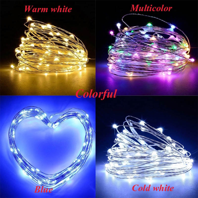 Solar Outdoor Lighting Waterproof 10M/20M Lawn Lamp Outside Street Lights Balcony Garden Decoration Fairy String Lights