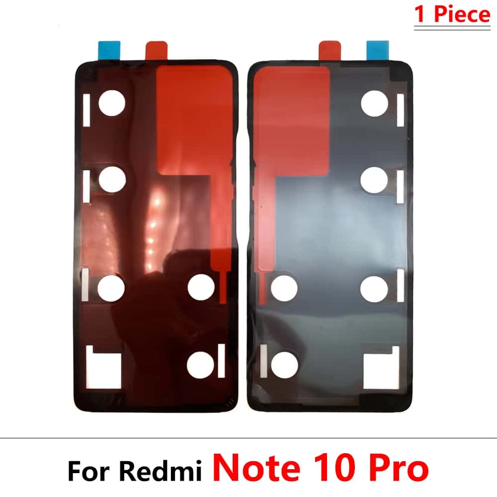 For Xiaomi Redmi Note 10 7 8 9 11 4G 12 Pro Plus 11S 9S Waterproof Adhesive Back Housing Battery Cover Glue Stickers: Rose Gold