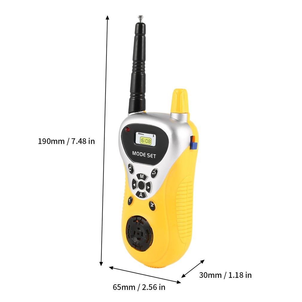 Mini Walkie Talkie para niños, intercomunicador electrónico portátil con Radio, Mini juguetes de mano, Radio bidireccional portátil, 2 uds.