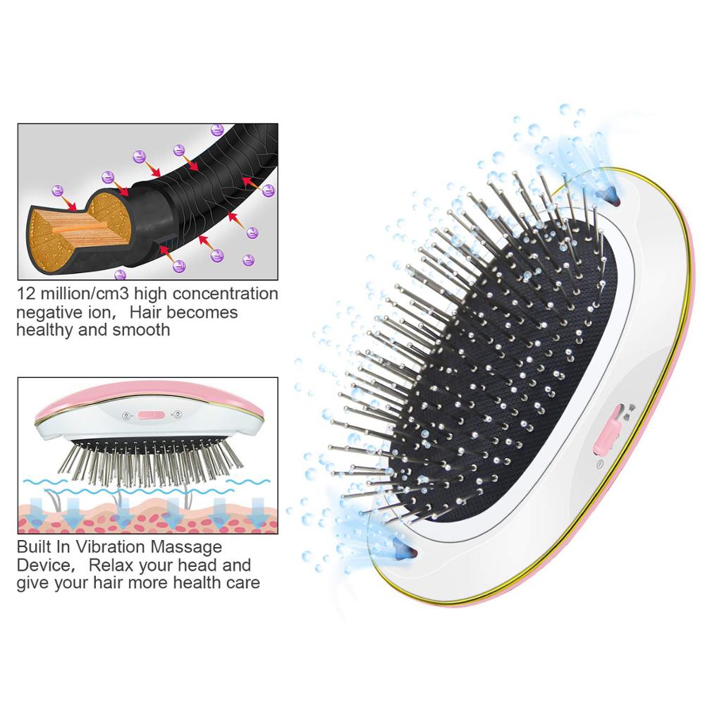 Ionische Elektrische Haarborstel Elektrische Ionische Haarborstel Negatieve Ionen Haar Kam Borstel Haar Modeling Styling Magic Haarborstel Draagbare