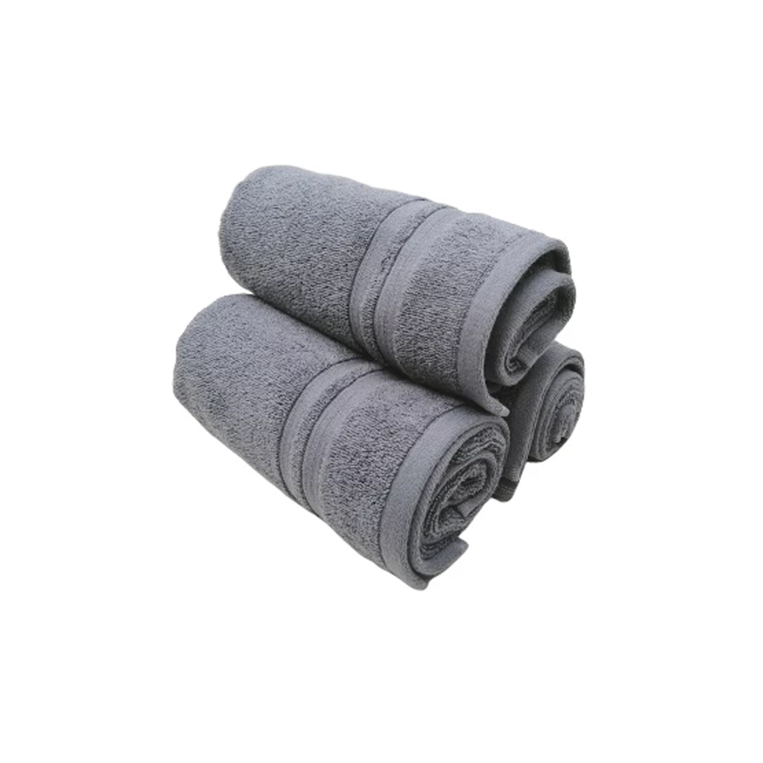 3 pièces 45x85 cm serviette pur coton ménage doux visage lavage serviette interrompu Couples absorbant serviette essuyer chaque visage serviette de bain: Grey