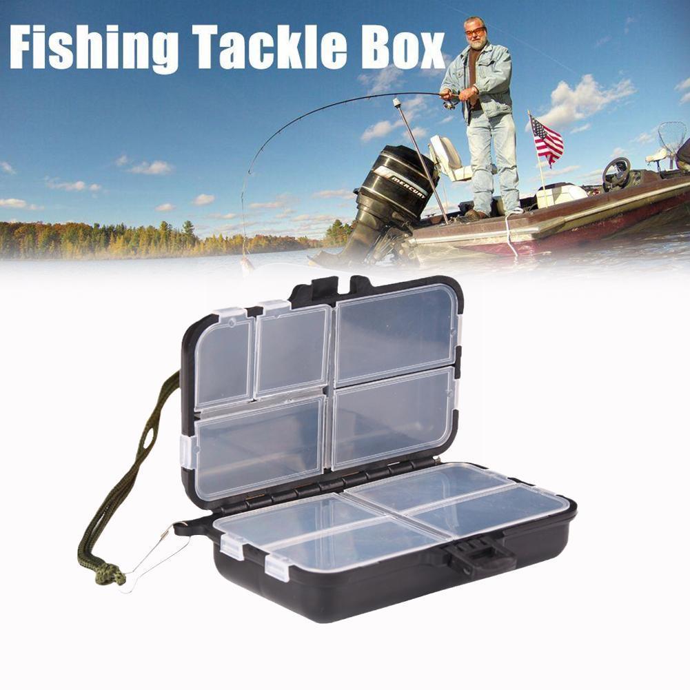 Removable Bait Storage Box Plastic 9 Grid Multi-purpose Outdoor Box Fishing Waterproof Gear Parts Box Gear Accessory Fishin W9R2