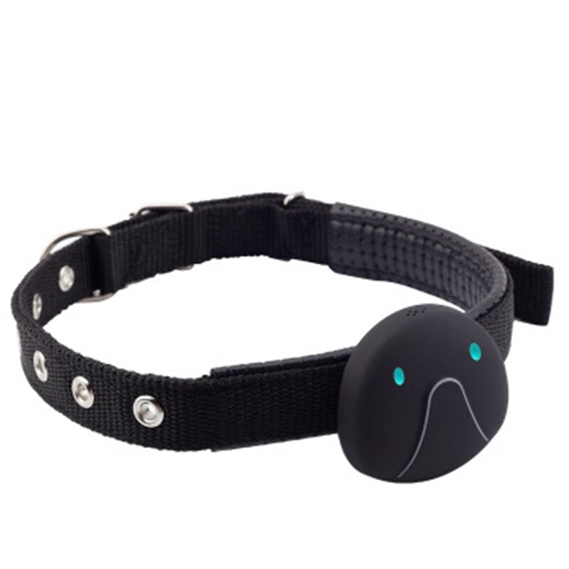 Pet tracker vandtæt hunde gps halsbånd wifi realtime tracking fjernbetjening geo-hegn longtime standby pet gps: Sort