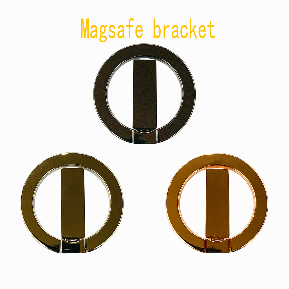 Magnesafe metalowy brokat w proszku silny magnetyczny uchwyt pierścieniowy ssący do uchwytu na telefon komórkowy z metalowym ładowaniem obrotowym 360 ° uniwersalny