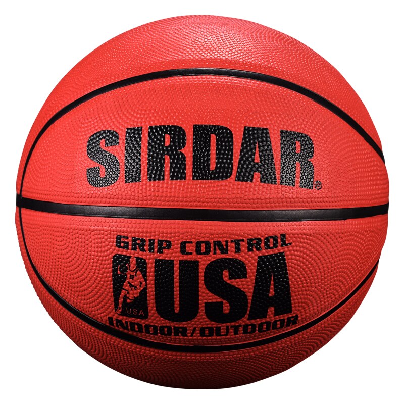 SIRDAR Size 4 Basketball ball for childrens kids maroon Rubber laminated basketball outdoor training basketball: Default Title