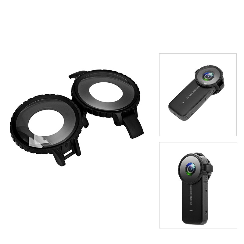 Objektiv Abdeckung Für Insta360 EINE X2 Objektiv Schutz Kappe Körper Abdeckung Schutzhülle Panorama Kamera Zubehör Für Insta360 Eine X2 Silikon fallen: Prämie Linse bewachen