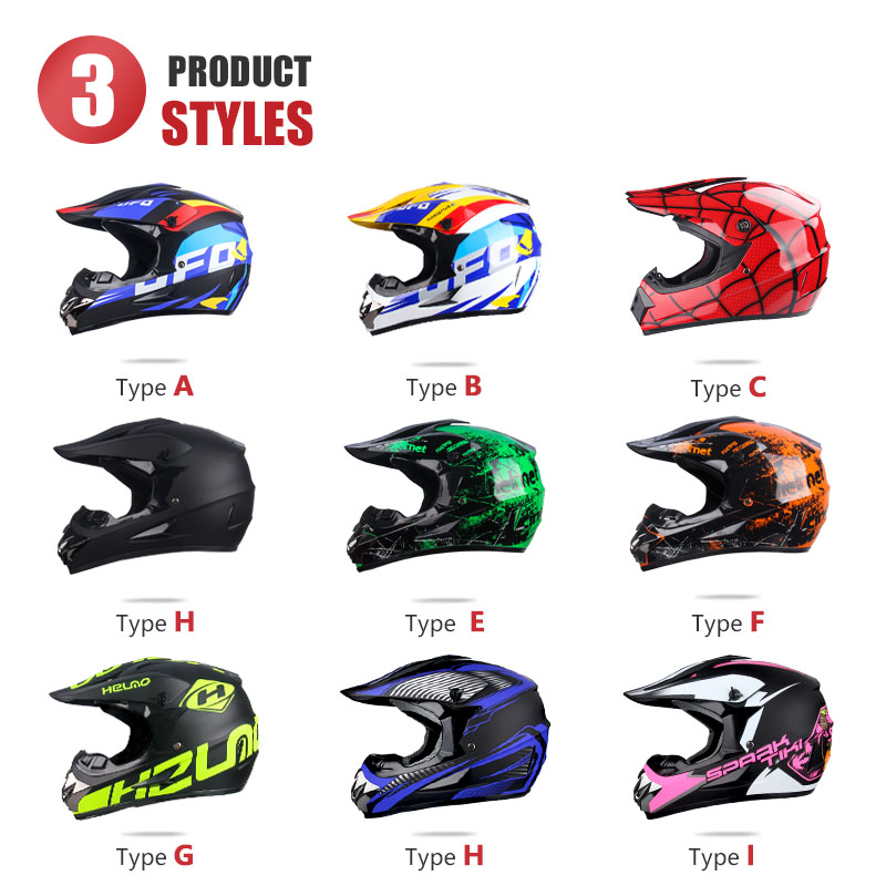 Goggle UCHOOSE Motorcycle Helmet Motocross Off Road Helm Children Off-road Casque Capacete De Motocicleta