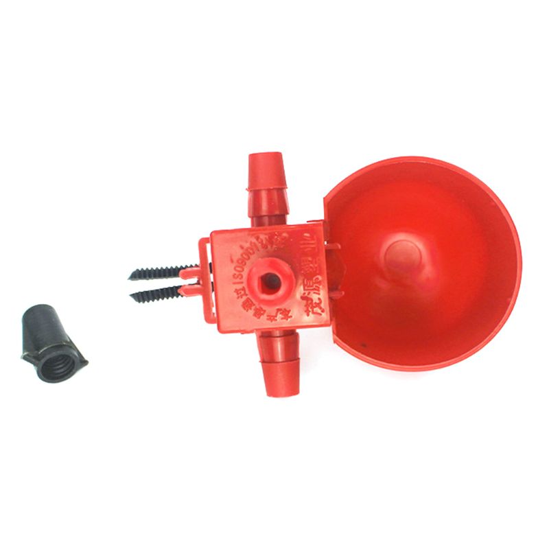 Automatic Chicken Waterer Cups 50Pcs/set Red Bird Chicken Fowl Drinker Bowl Feed Automatic Adjustable Poultry Water Drinking Cup