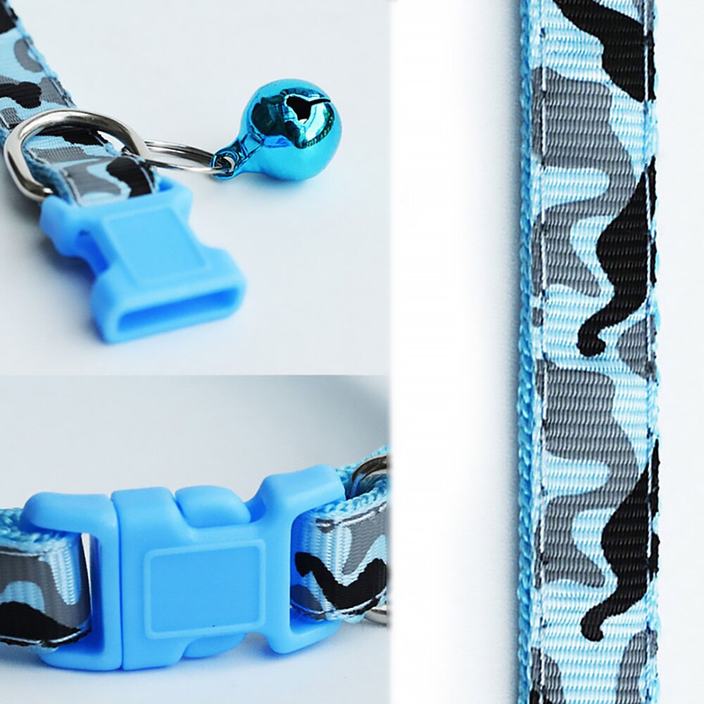 Chihuahua Cats Small Dog Collar Camouflage Pet Collar Adjustable Buckle Collars Anti-Lost Cat Puppy Pet Supplies