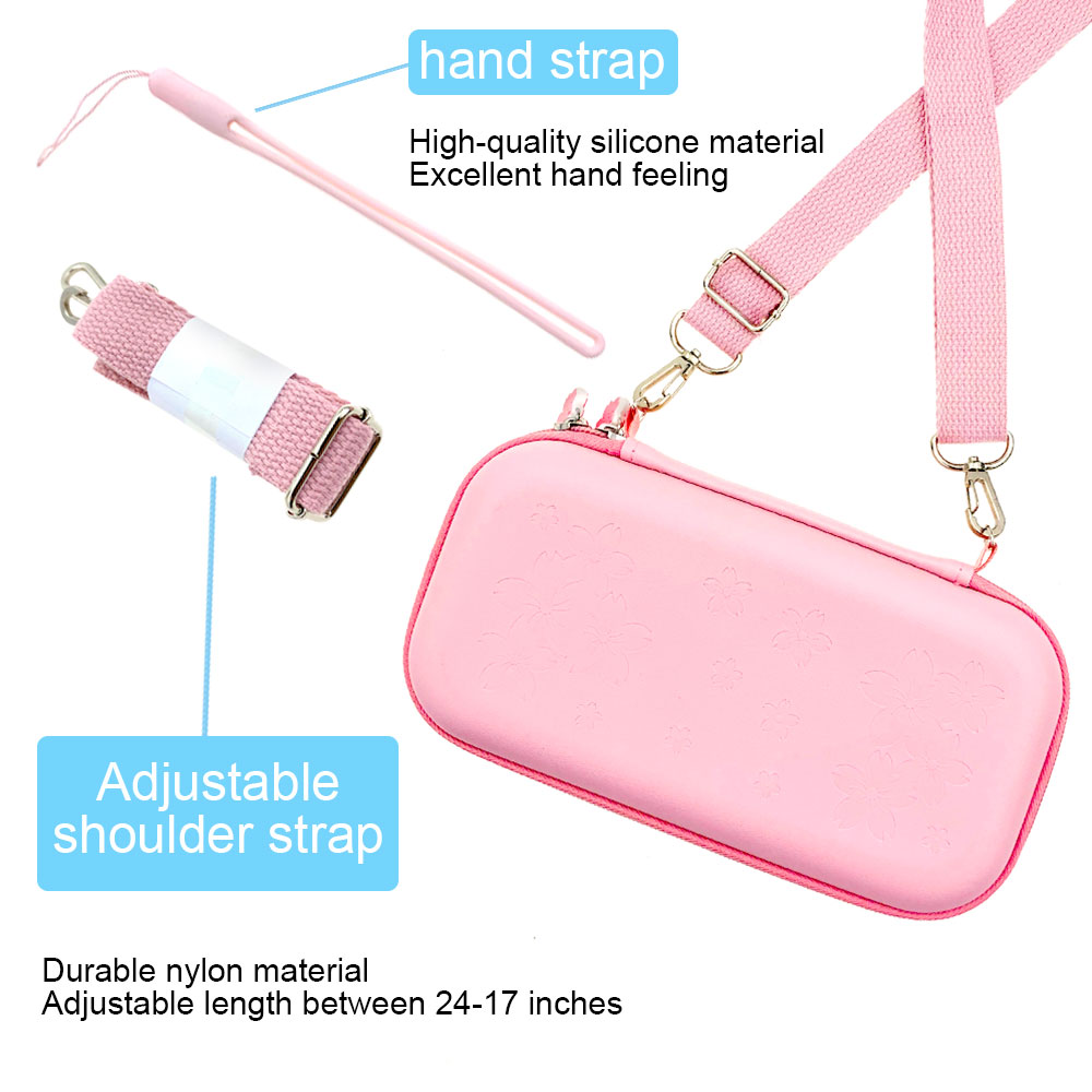 Cute Cartoon Storage Bag For Nintend Switch Kawaii Travel Carry Protective Case Game Console Box Shell with Lanyard