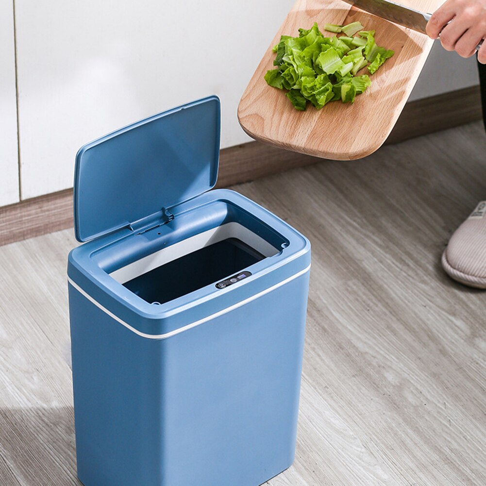 Smart Sensor Garbage Bin Kitchen Bathroom Toilet Trash Can Automatic Induction Dustbin USB Charging Rubbish Waste Basket Storage