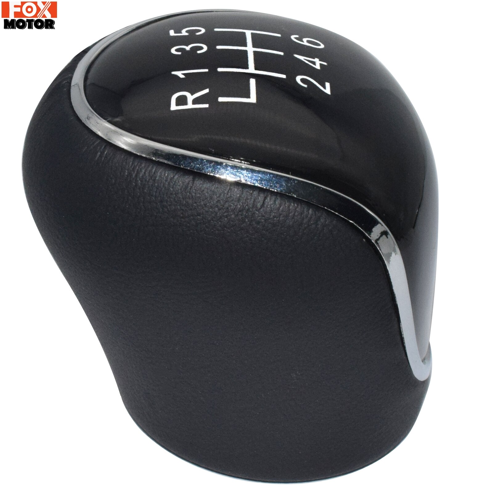 6 Speed Gear Shift Knob For Ford Mondeo Mk4 S-Max C-Max Focus Mk2 Kuga Leather Shifter Lever Arm Headball Car Accessories