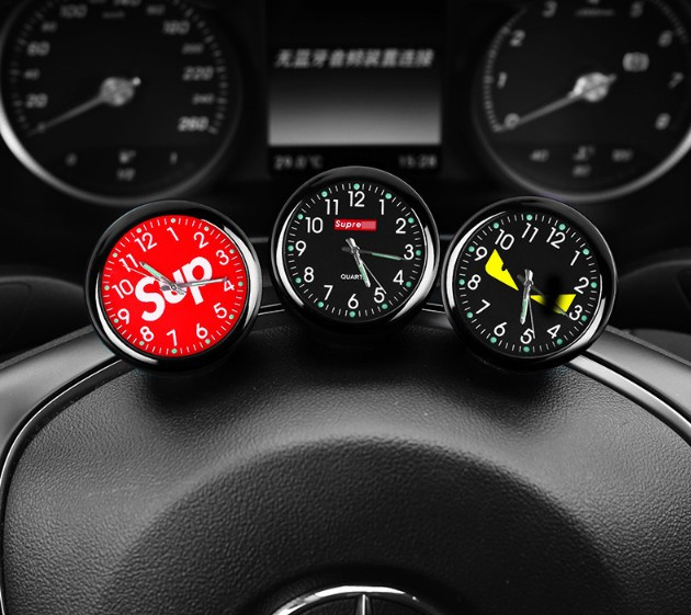 Met lichtgevende Mini Auto Auto Digitale Klok Auto Horloge Decoratie Ornament Klok In Auto Accessoires Auto Decoratie