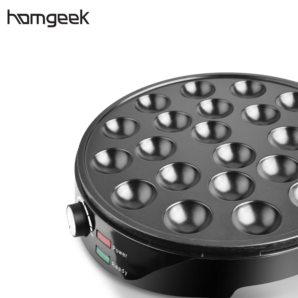 Takoyaki Maker Ebelskiver Maker Electric Takoyaki Pan Stuffed Pancake Pan Munk Aebleskiver Pan with 22 Takoyaki Holes EU Plug