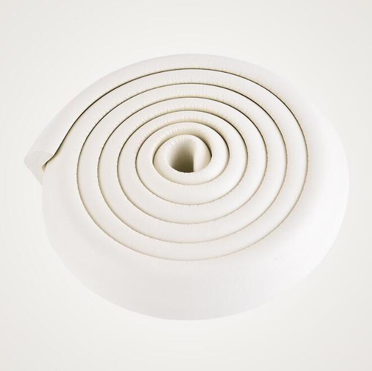 Cinta de seguridad para bebés, esquina con cojín de borde afilado, suavizante, Protector de parachoques, protección para niños, 2M: White