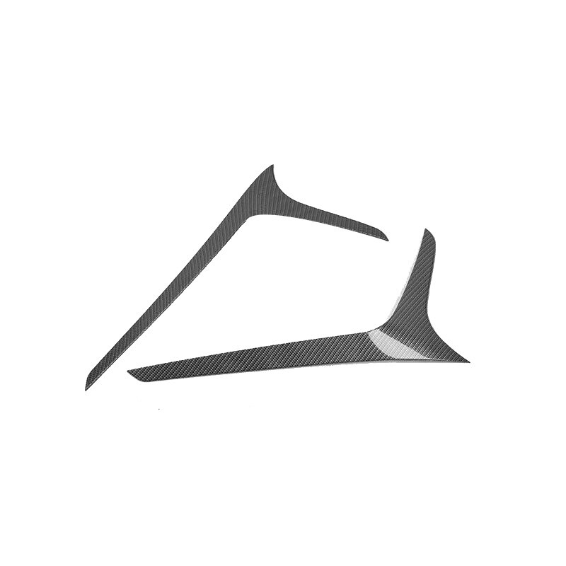 Carbon Fiber Car Front Fog Light Lamp Eyelid Cover Decoration Strip Trim for Atlas