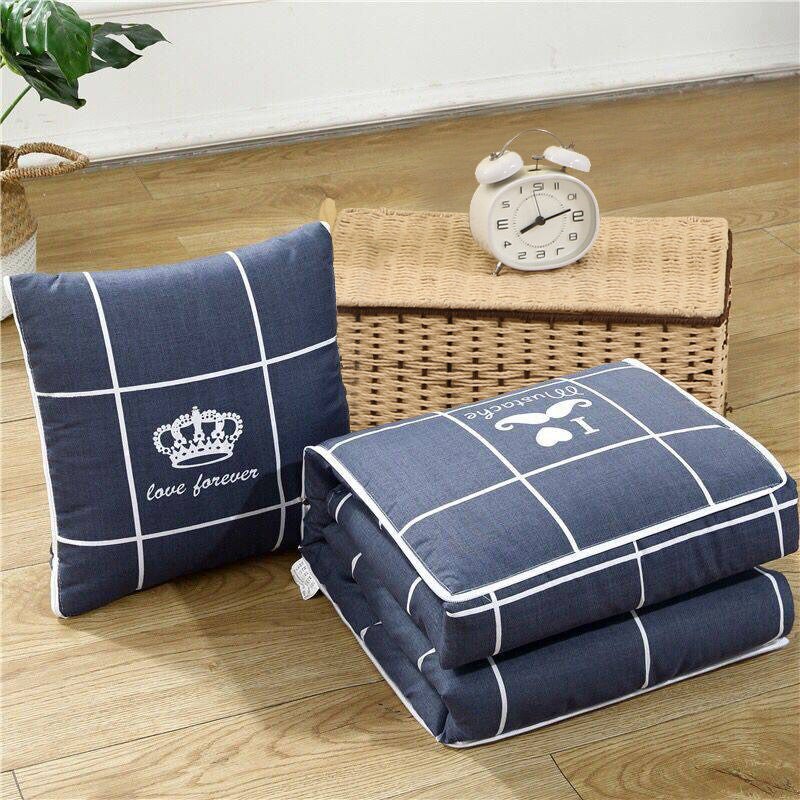 Auto cartoon quilt deken draagbare opvouwbare vierkante kussen thuiskantoor auto airconditioning quilt cartoon kussen: 1