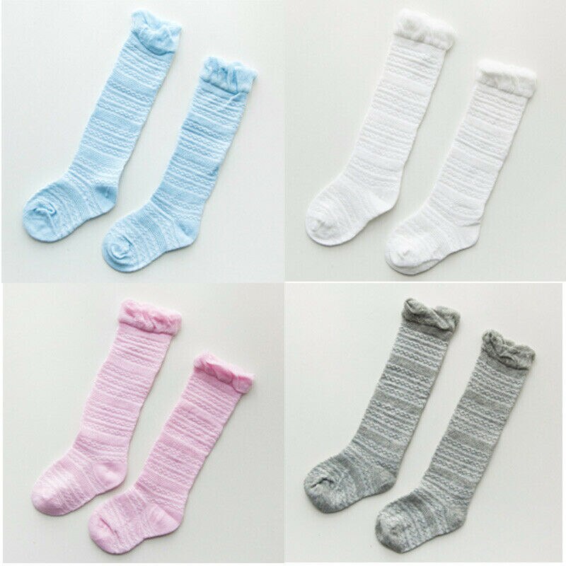 Baby Girls Socks Knee High with Bows Cute Baby Socks Long Tube Kids Leg Warmers