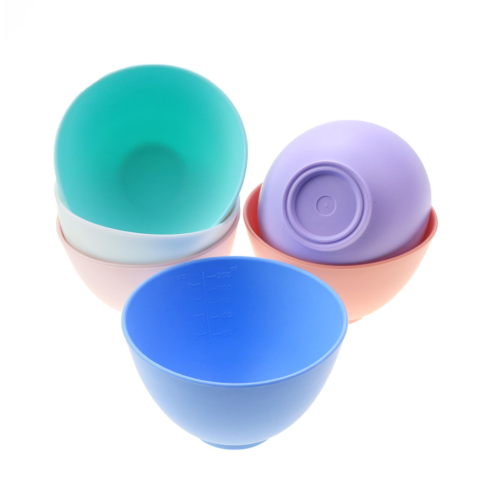 Silicone World 250/450ML Siliconen Masker Kom roeren kommen Vrouwen Gezichtsmasker Mengkom Gezichtshuidverzorgingstools DIY Beauty