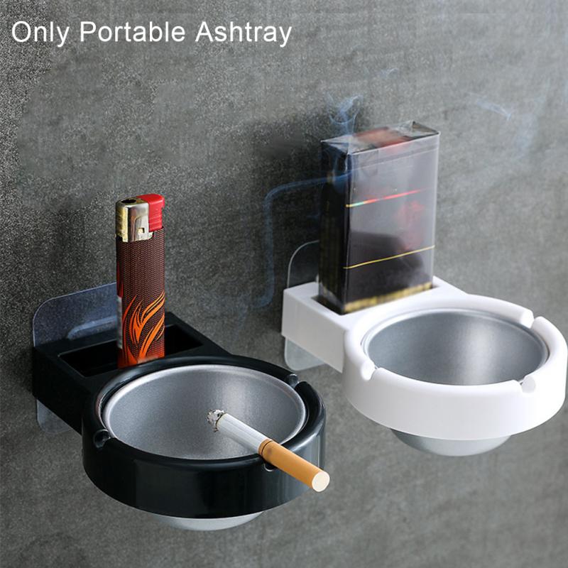 Rvs Aschenbecher Badkamer Woonkamer Verwijderbare Draagbare Asbak Opslag Cup Cilinder Houder Wc Wandmontage
