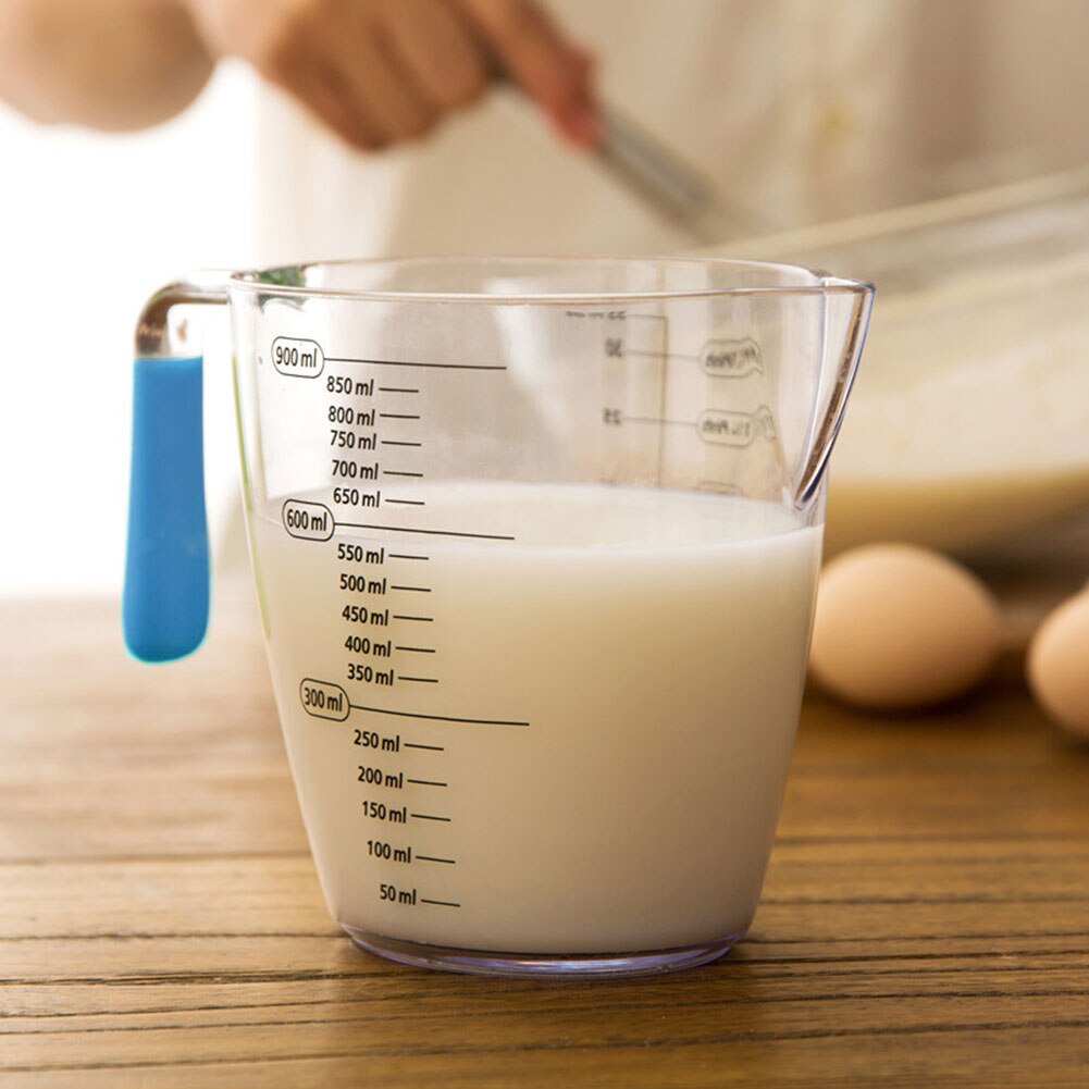 200ml/400ml/900ml Kitchen Plastic Scale Measuring Cup Bake Cooking Transparent Large Capacity Tool Measuring Cup for Baking