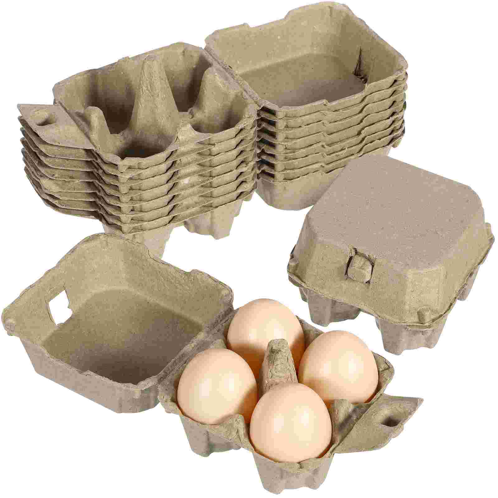 Organizador de huevos para refrigerador, soporte para bandeja, cartón vacío, pulpa, 10 Uds.