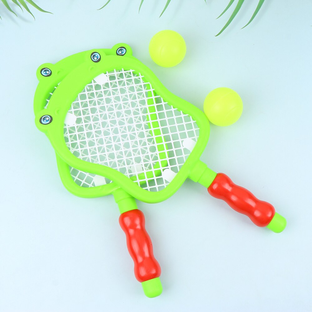 1 set praktiskt bärbart tennisracket badmintonracket set sportleksaker för småbarn barn barn