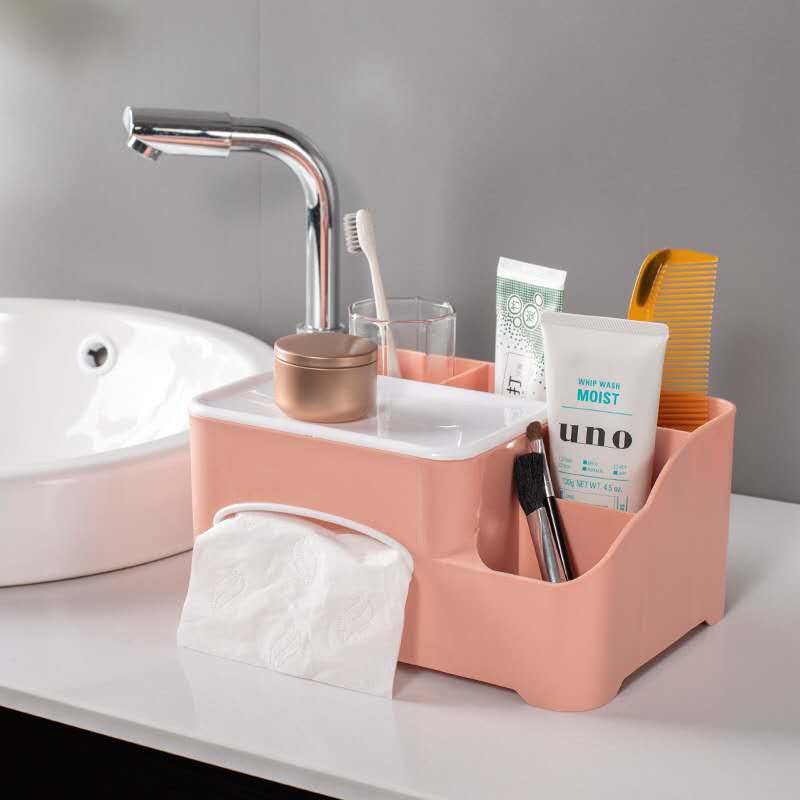 1 pc caixa de tecido molhado desktop caixas de tecido caixa de armazenamento em casa caixa de tecido com tampa tecido caixa de papel sala de estar cozinha suporte de tecido: Pink large