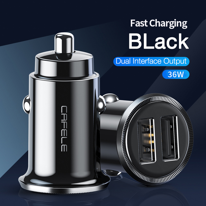 Cafele car charger socket 36w dual usb  qc 3,0 fast charging power outlet 20w pd charger usb socket in the car cigarette lighter: Dual usb 36w