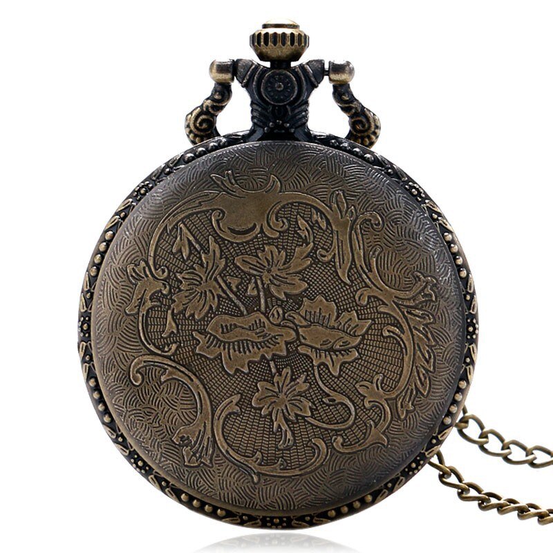 Large bronze embossed hollow classic Chinese dragon Xiangyun cloud pocket watch ancient wind dragon in the sky