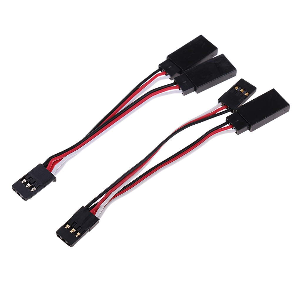 2 In 1 Rc Servo Adapter Kabel Kabelboom Y-Vorm Jr 80Mm Voor Futaba