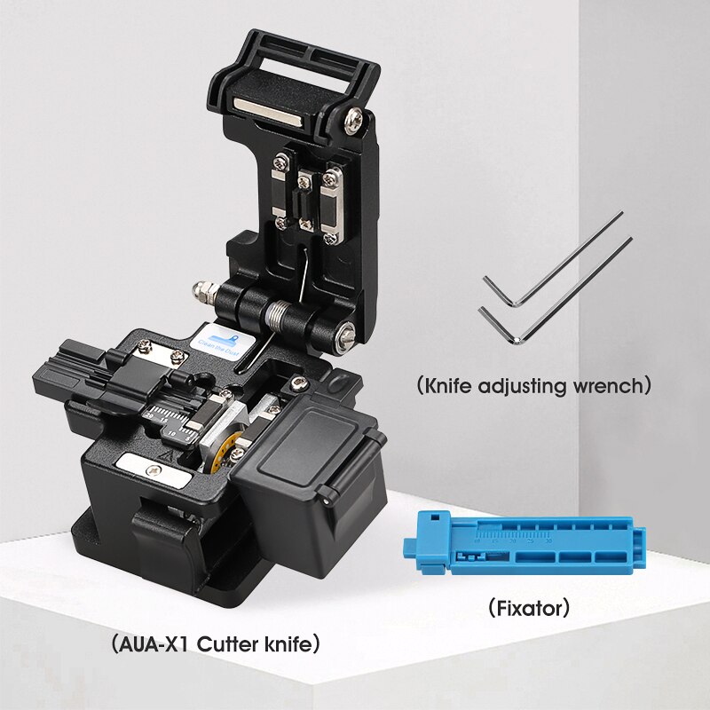 16 Pz/set FTTH Fibra Ottica Tool Kit con il Nuovo AUA-X1 Fibra Ottica taglierina e 5KM di Visual Fault Locator Stripper strumento