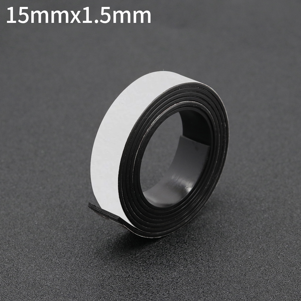 Zelfklevende magneetstrip Rubberen magneetband Sterke flexibele magneetstrip voor koelkast Fotoposters Gratis snijden DIY: 10M / Bruin
