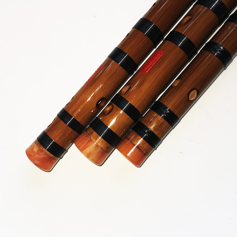 Flauta de bambú con clave C D E F G, instrumentos musicales de línea negra, instrumento tradicional de viento de madera chino hecho a mano, fácil de aprender