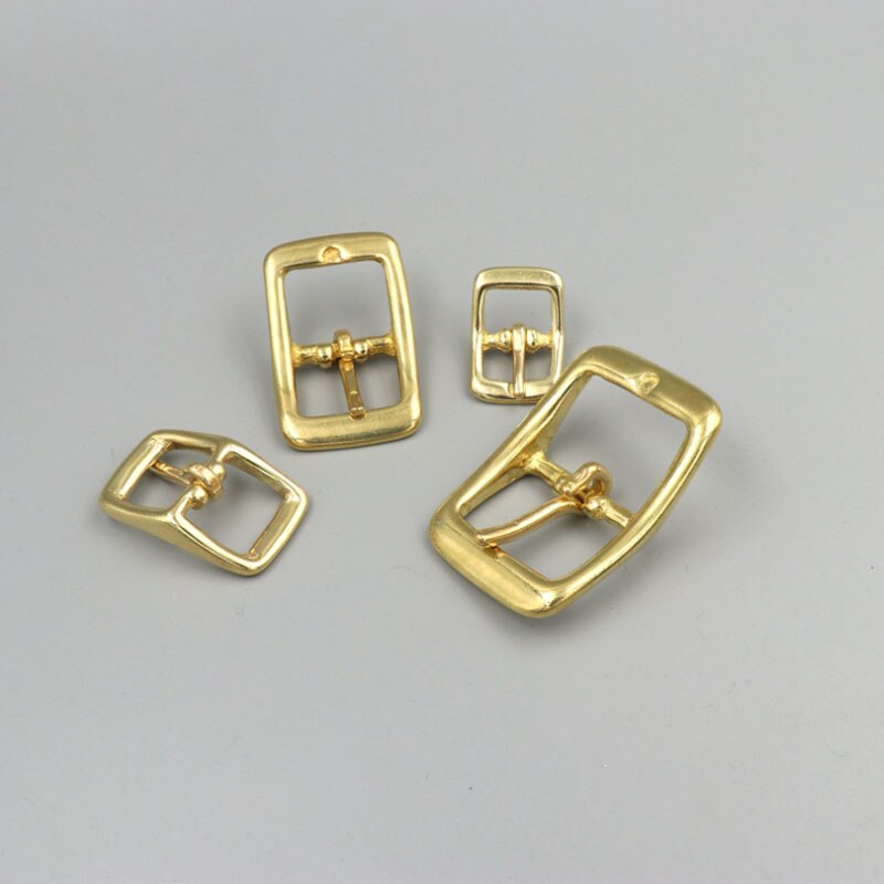 1pcs Men Women 25mm Belt Buckle Solid Brass Pin Buckle Jeans Waistband Buckles Belt DIY Leather Craft Accessories