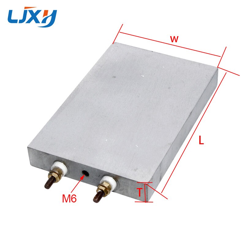 Placa calefactora de aluminio fundido LJXH, 20mm de grosor, 100 y 150mm de longitud: 200X100x20mm 500W