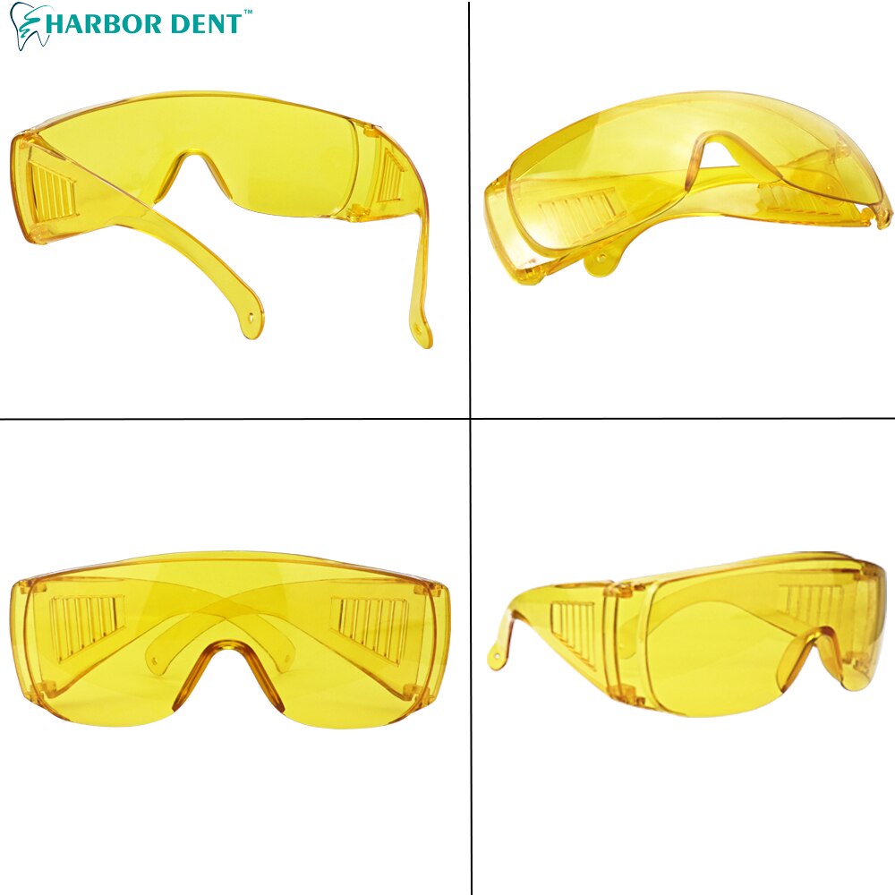 Gafas de protección ocular Dental, lentes para laboratorio Dental, gafas de trabajo, luz de curado UV, herramienta de blanqueamiento de dientes: yellow