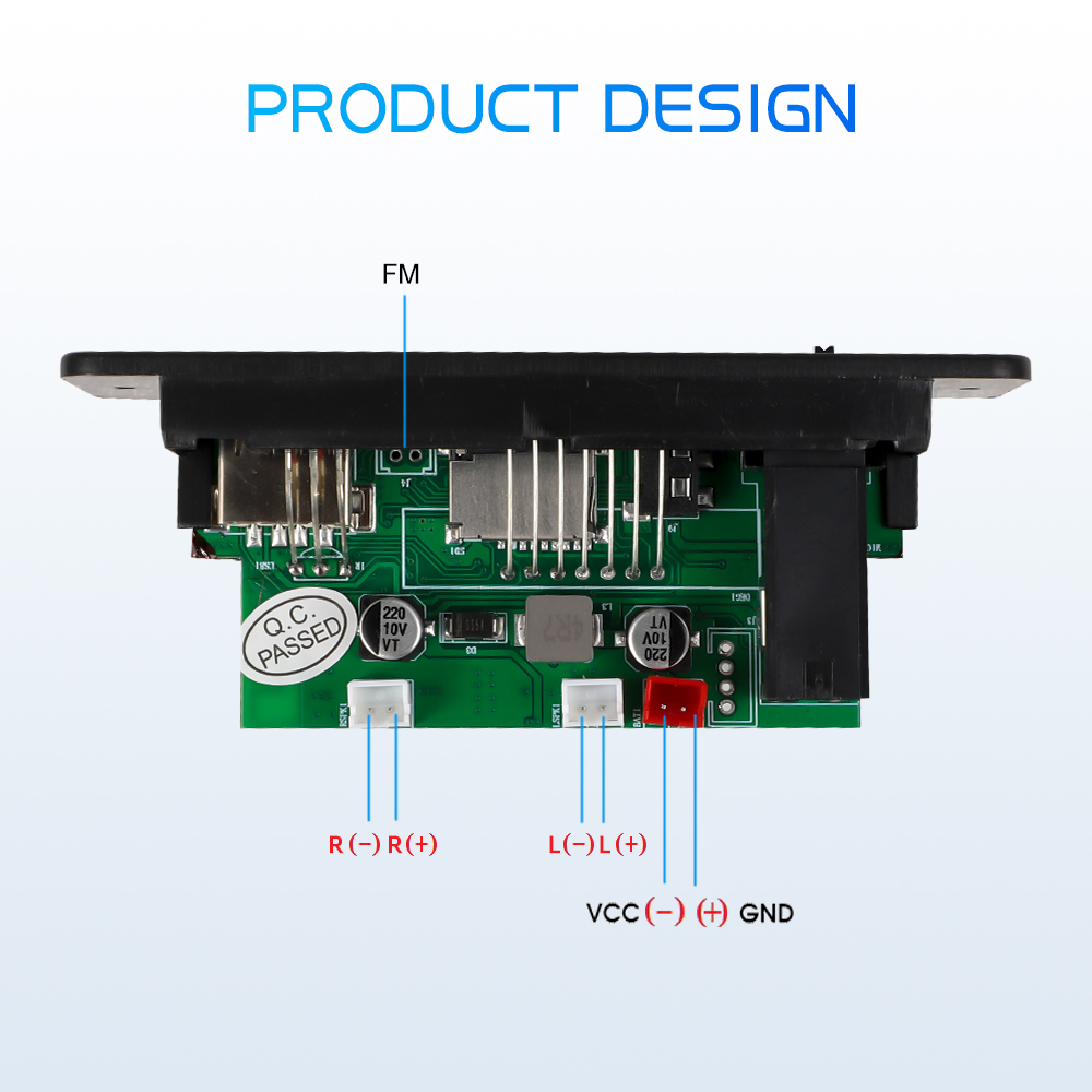 DC 5V MP3-Player 2*5W Verstärker Bluetooth MP3-Decoder Board Auto Musik-Player FM Radio Freis prec heinrich tung Aufzeichnung modul Unterstützung Mikrofon
