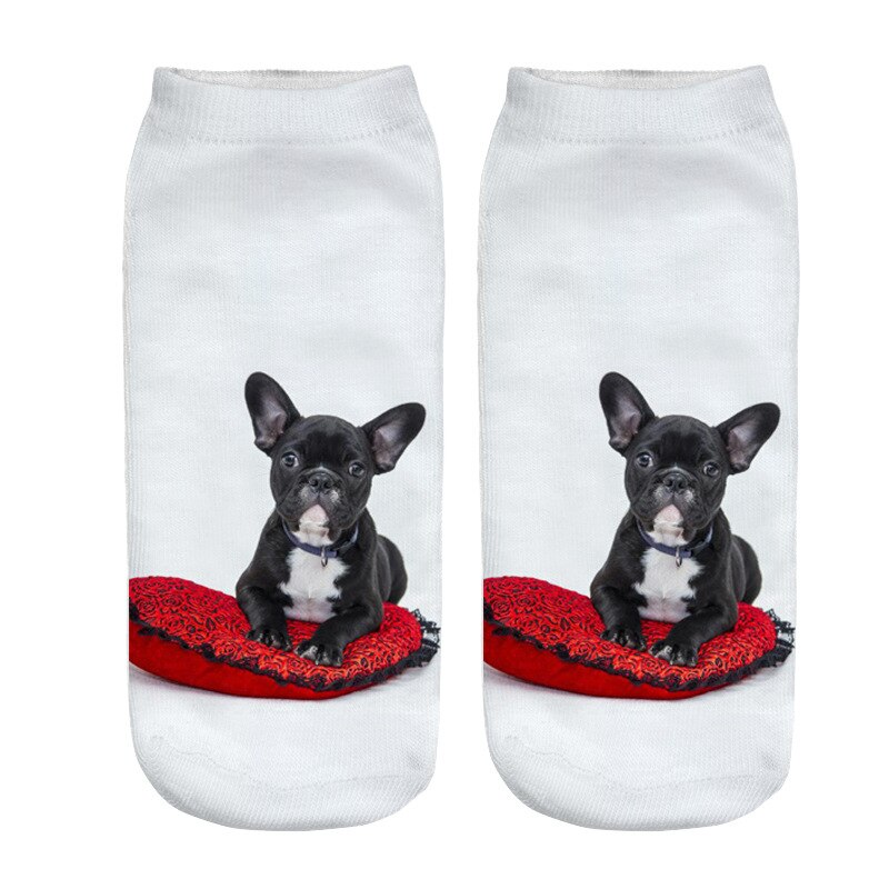 3D Afdrukken Kinderen Sokken Hond Mode Unisex Jongens Meisjes Christmas Sokken Lage Ankle Grappige Sok Voor 8-16T Kids