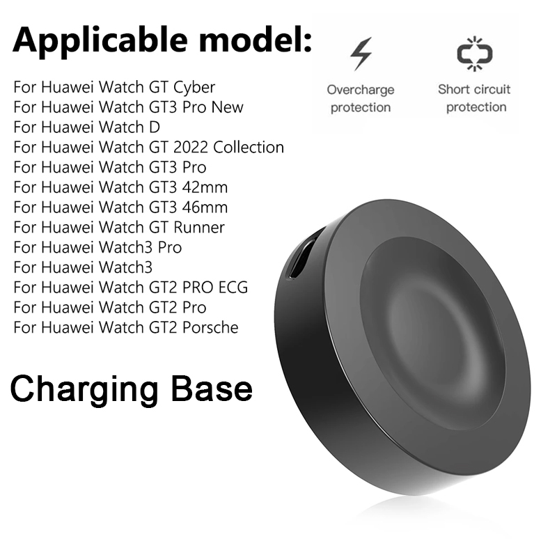 Cargador magnético para Huawei Watch GT GT2 GT2e Honor Watch Magic 2, Cable de carga rápida inalámbrica para Huawei Watch 3 GT3 GT2 PRO: Multicolor