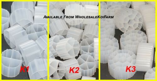 K1 K2 K3 Moving Bed Bio Filter Media Filtratie Aquarium Aquarium Koi Vijver Plastic Biochemische Filter Media