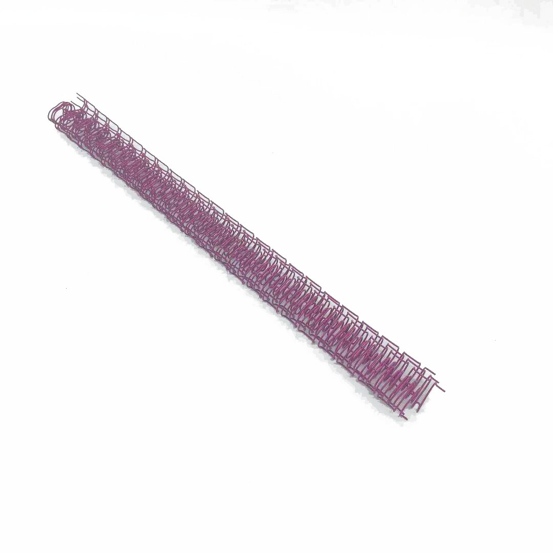 100pcs 9.5mm 2:1 Metal YO Double Coil Calendar Binding Coil Notebook Spring Book Ring Binding A4 Binders Double Wire Binding: Purple