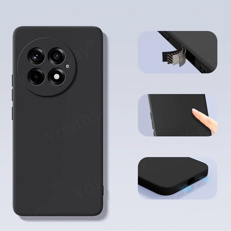 Para Oneplus 13 funda Oneplus 13 13R 12 12R 11 funda Coque Fundas Original silicona líquida suave TPU parachoques trasero para teléfono Oneplus 13