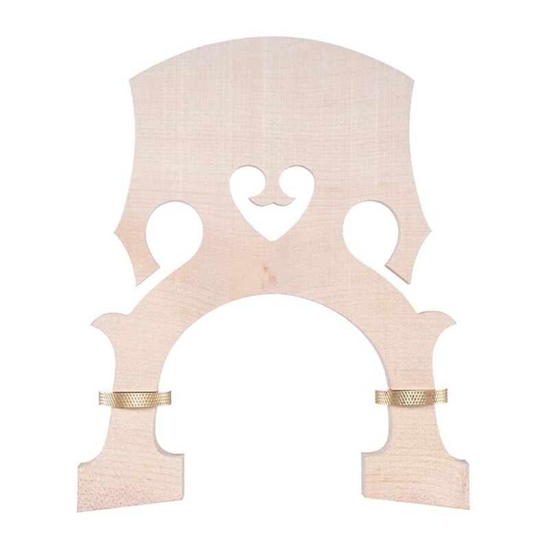 Standaard Maple Bridge Vervanging Deel Voor Contrabas Verstelbare Upright Bass Bridge: Donker Kaki