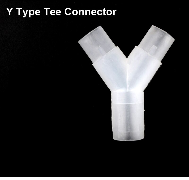 NuoNuoWell Inner Diameter 20mm Pipe Connector PVC Translucent Pipe Joints Rain Pipe Accessories Tee Elbow Connectors 2pcs-Pack