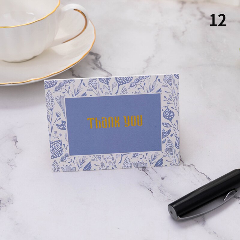 50PCS/20PCS Greeting Cards Mini Wedding Thank You Cards Message Cards Box Decoration Birthday Greeting Cards: -N12