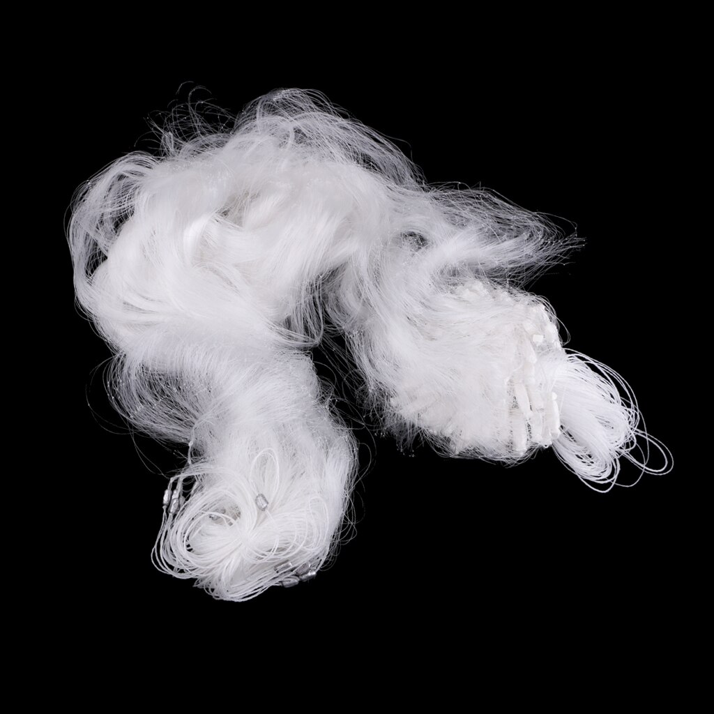 50m Durable 3 Layer Fishing Nets Fish Mesh Trap Nylon Clear Monofilament Fishing Gill Net for Fishing Lovers