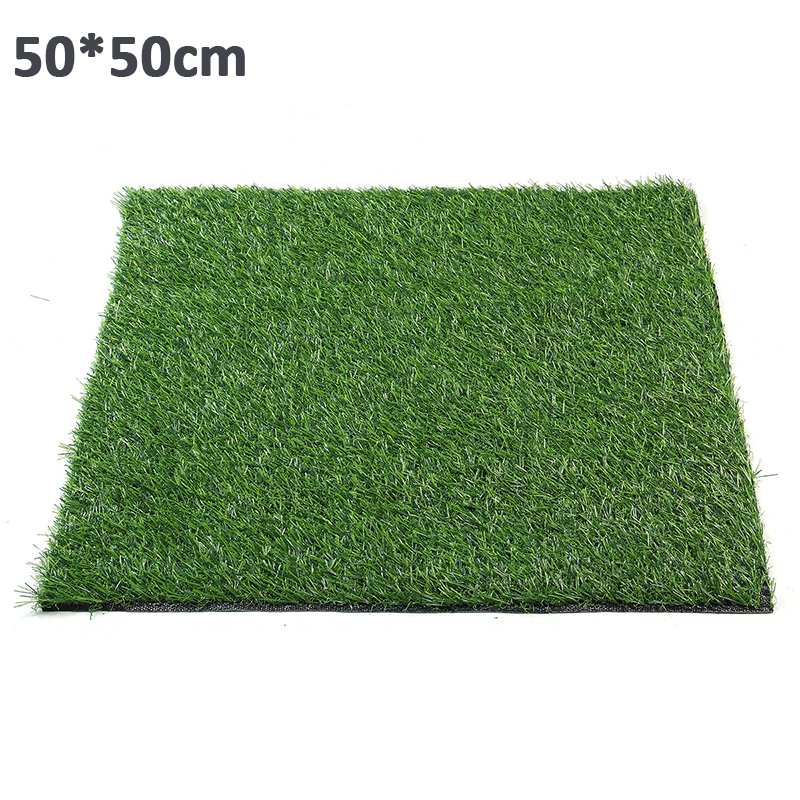 césped Artificial suave, césped Artificial, Alfombra de simulación de césped al Aire Libre Verde para paisaje de Patio y jardín: 50x50cm
