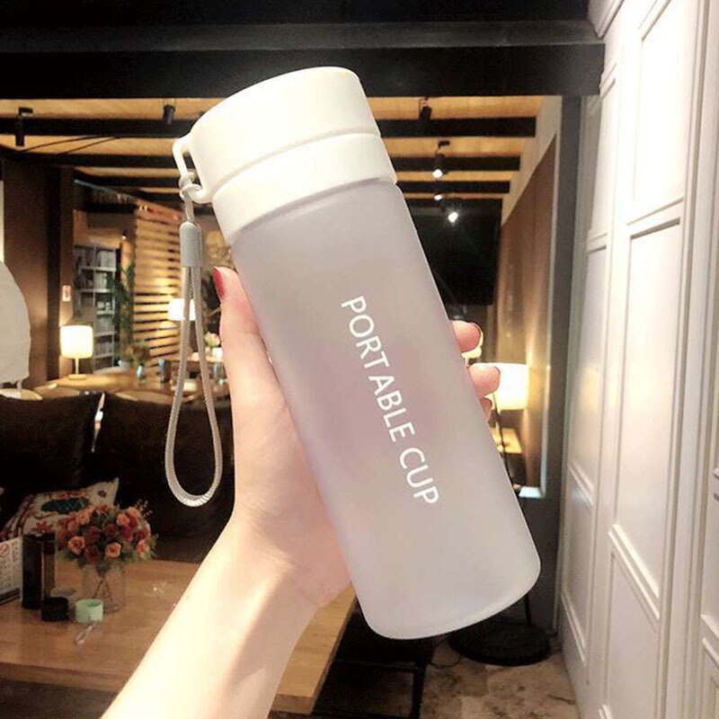 Botella de plástico para deportes acuáticos, 800ml, cuerda portátil, para niños, para beber al aire libre, a prueba de fugas, para escalada: G