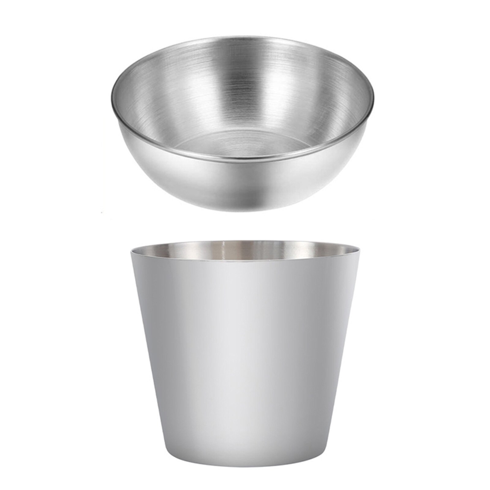 304 Stainless Steel Seasoning Dish Soy Tomato Sauce Salt Vinegar Flavor Spice Plate Kitchen Spice Container Cup HYD88: Default Title